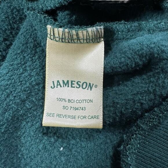 Jameson Whiskey Varsity Snap Button Jacket Cotton Green Red Maroon Men’s Small - Picture 5 of 8